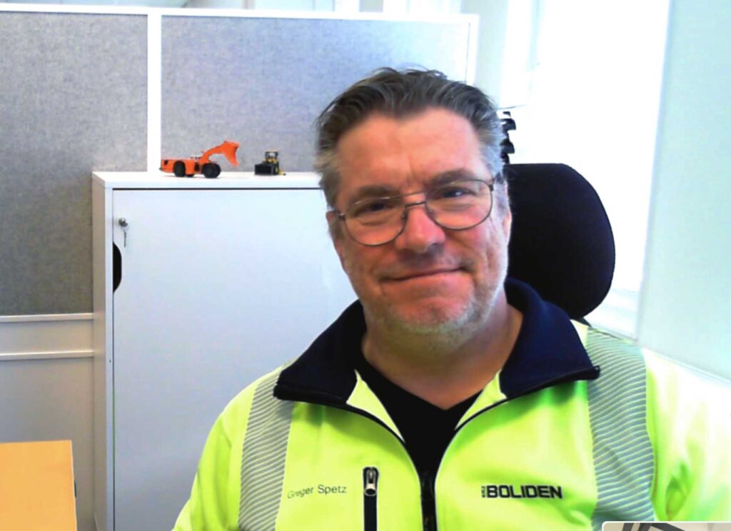 Greger Spetz Boliden in office
